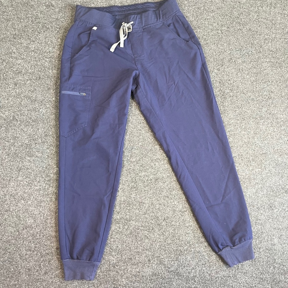 FIGS Zamora Jogger Scrub Pants Navy Blue Technical Collection Womens Medium